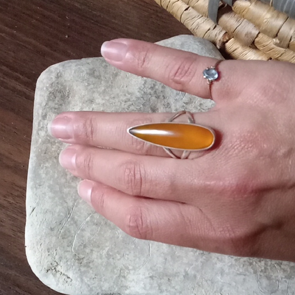 Sterling Silver Citrine Ring